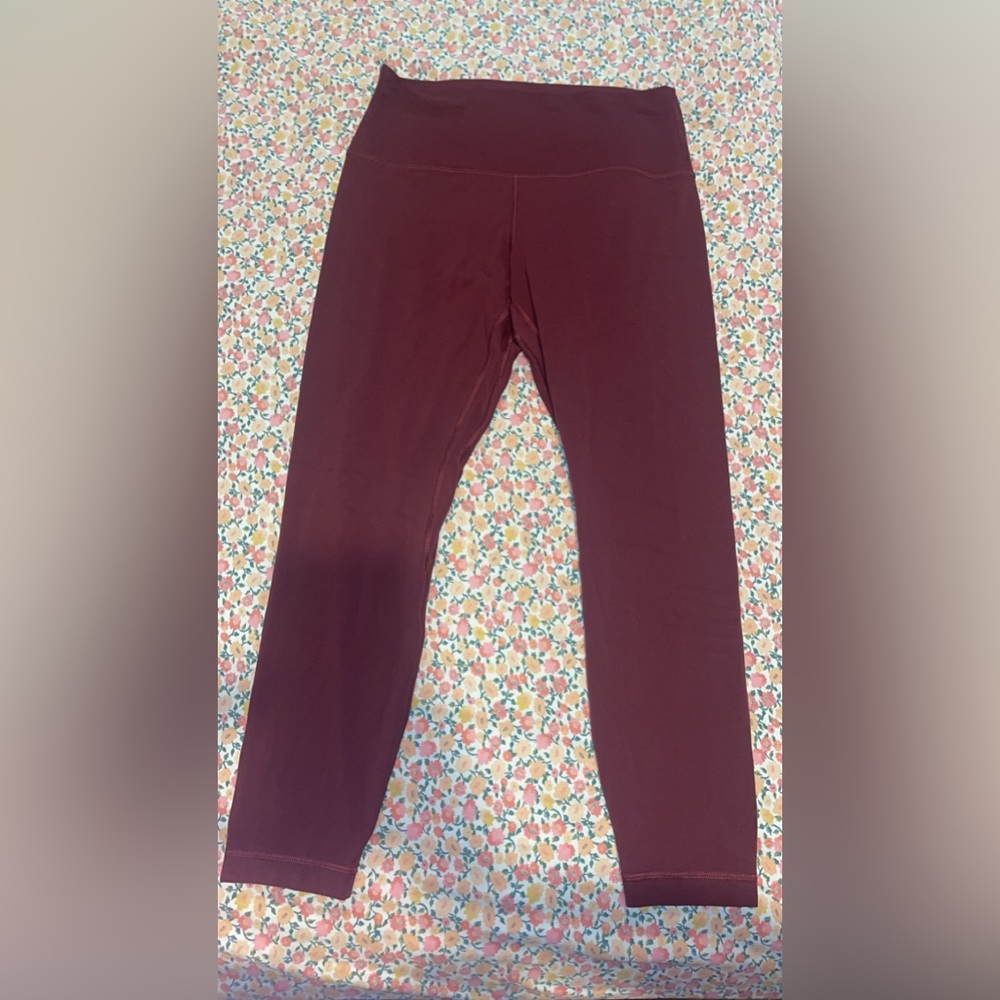 NWOT maroon align leggings